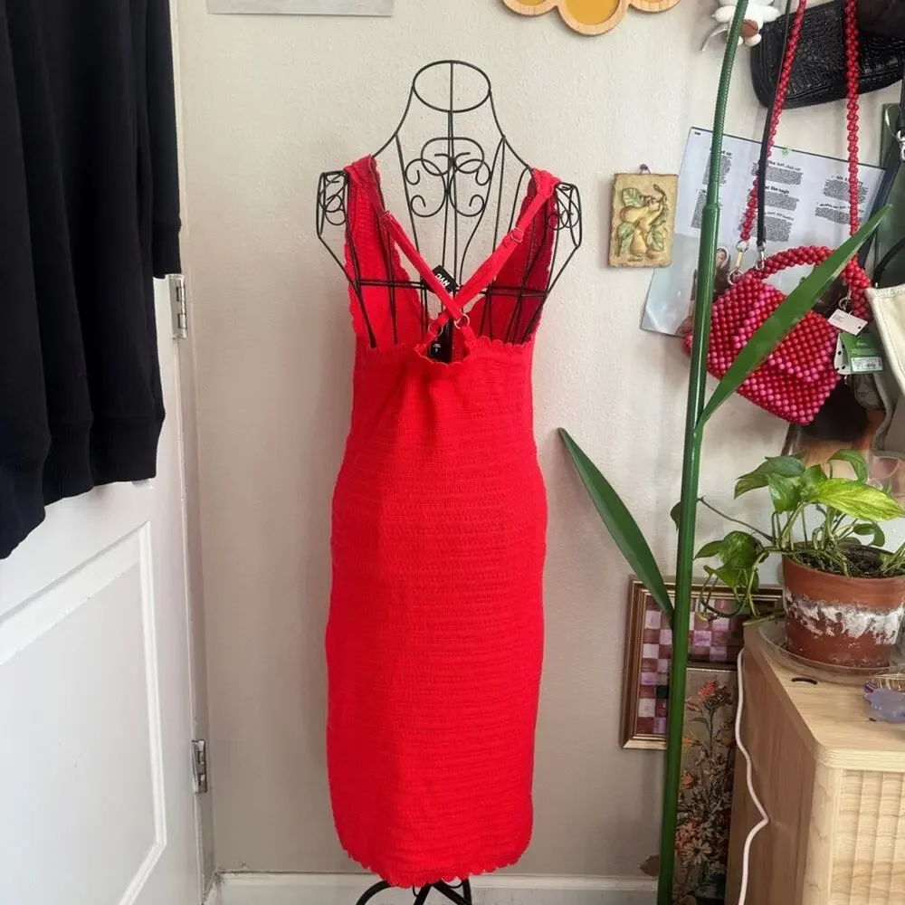 Steve Madden NYC Crochet Knit Dress L
